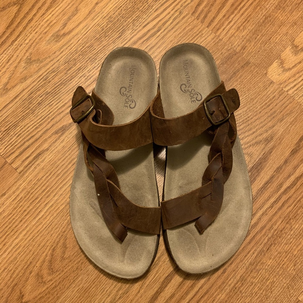 Brown Braided sandals